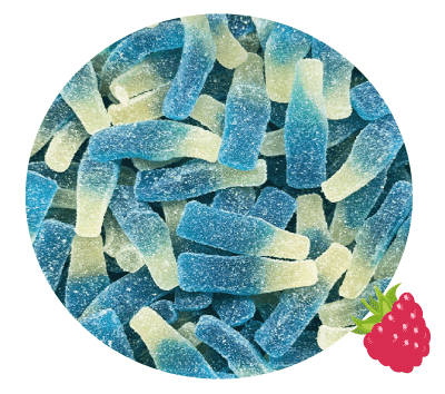 Bouteille framboise sucrées