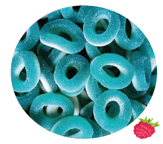 anneaux  framboise  sucrées