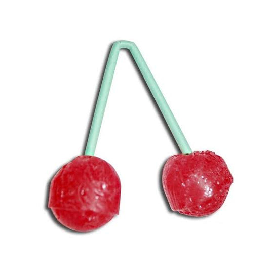 Sucettes jumelles cerise